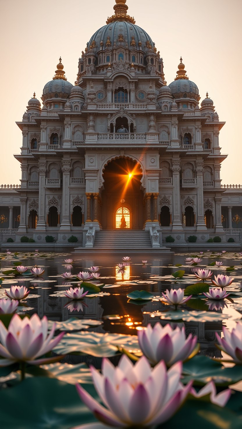 AI temple wallpaper